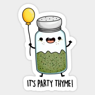 Party Thyme Funny Herb Pun Sticker